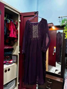 Elegant Purple Kurta never used