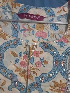 a line pure cotton  kurti