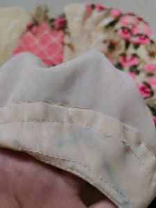 Embroidered Cream Kurta