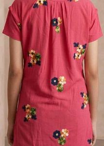 Floral Embroidered Tunic Top