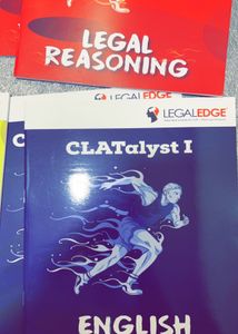 Legaledge CLATalyst Books set . Full Of Practice Questions. This Pack Comprises Of 2 Books Each Of Quantative Techniques, Logical Reasoning, English Language And Legal Reasoning. Total- 8 Books