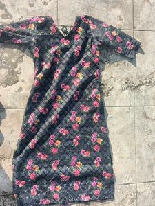 Floral Print Kurta