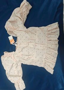Chic Polka Dot Puff Sleeve Top
