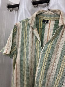 Goa Striped Short Sleeve Button-Up Shirt