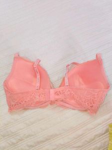 Lace Push-Up Bra - Pink