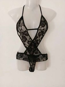 Black Lace Teddy bodysuit