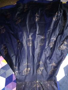 Elegant Navy Blue Ethnic Gown