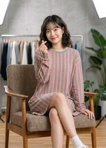 Striped Casual ladies T-Shirt
