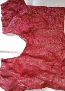 Maroon  Net blouse