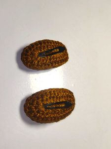 Handmade Crochet Flower Hair Clips 2