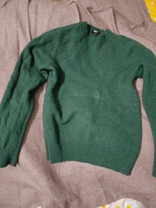 Green Wool Blend Sweater