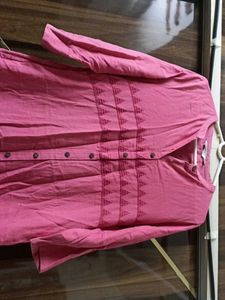 Need Iron, Pink Kurti In Good Condition