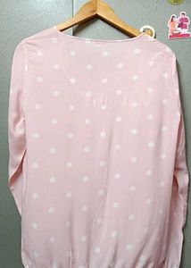 Light Pink Polka Dot Top