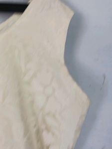 Long Salwar Cream Colour