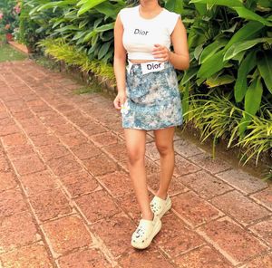 shorts and top Dior