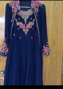 Elegant Embroidered Anarkali Suit