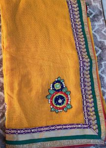 Beautiful Heavy Border Saree