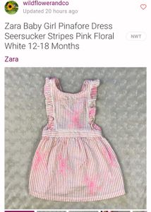 ZARA Baby Girl Pink Floral Dress