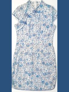 Porcelain Blue Blossom Cheongsam dress