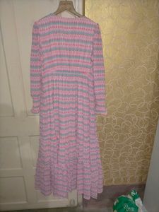 Pink Multi Colour Maxi Dress