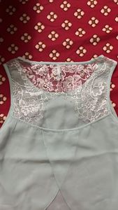 ONLY Seagreen Lace Top