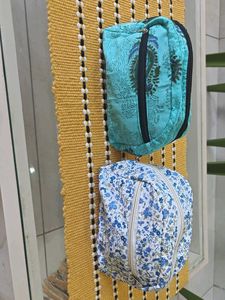 Set of 2 Cute Floral Pouches