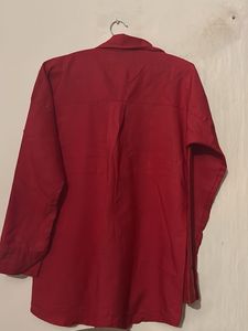 Classic Red Button-Down Shirt