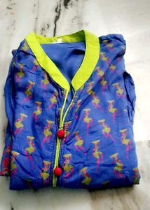 Elegant Blue Printed Kurta