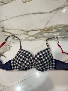 Gingham Push-Up Bra