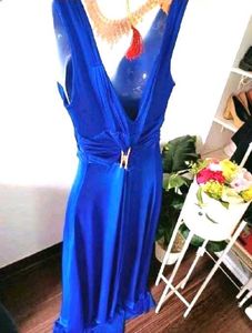 Elegant Royal Blue Maxi Dress