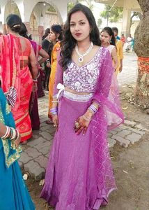 Beautiful Purple Lehenga Choli Set