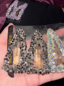 Sparkling Rhinestone Hair Clips Set