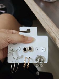 Earrings Combo - Jhumkas, Hoops, Studs