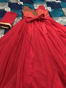 Princess Gown With One ☝️ Dupatta