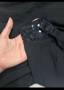 Black Shirt Long  Top