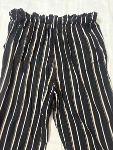 Striped Paperbag Waist Pants