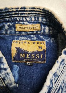 Men's Acid Wash Denim Shirt