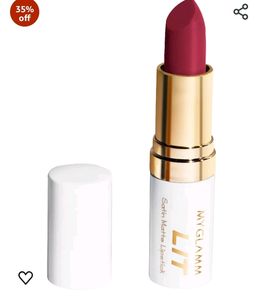 MyGlamm LIT Satin Matte Lipstick-Lust Stories (Pin