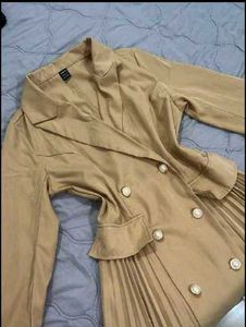 Pleated Blazer Dress - Chic & Trendy