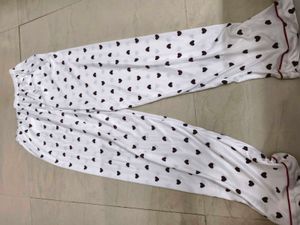 Heart Print Pajama Set