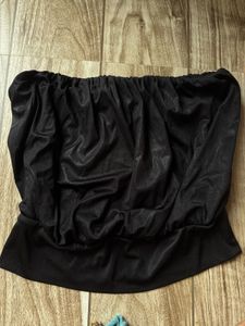 Bershka Balloon Bandeau Top