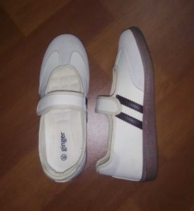 Ginger Striped Mary Jane Sneakers