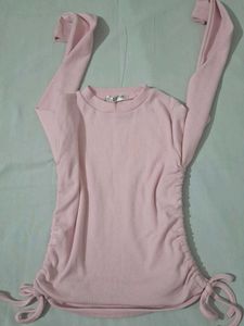 Cute Pink Ruched Top