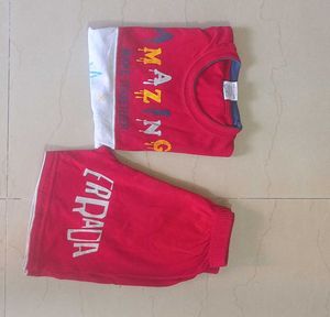 Kids Red Clothing Set