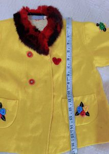 Very Beautiful Baby Furry Neck Coat