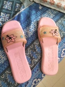 Cute Pink Smile Flip Flops, slipper