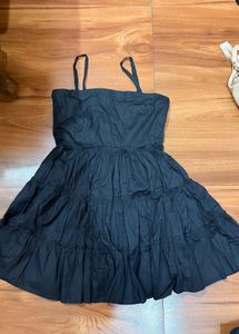 Chic Black Tiered Sundress