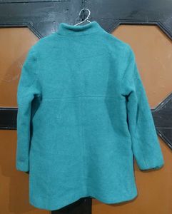 Green Button-Down Coat