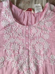 Pink Embroidered Kurta Set