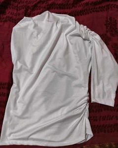 Stylish White One-Shoulder Top